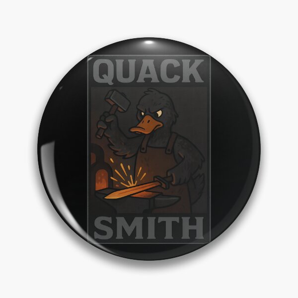 Item preview, Quack Smith – Funny Duck Blacksmith Forging Sword designed and sold by TeeTimeTreasure.