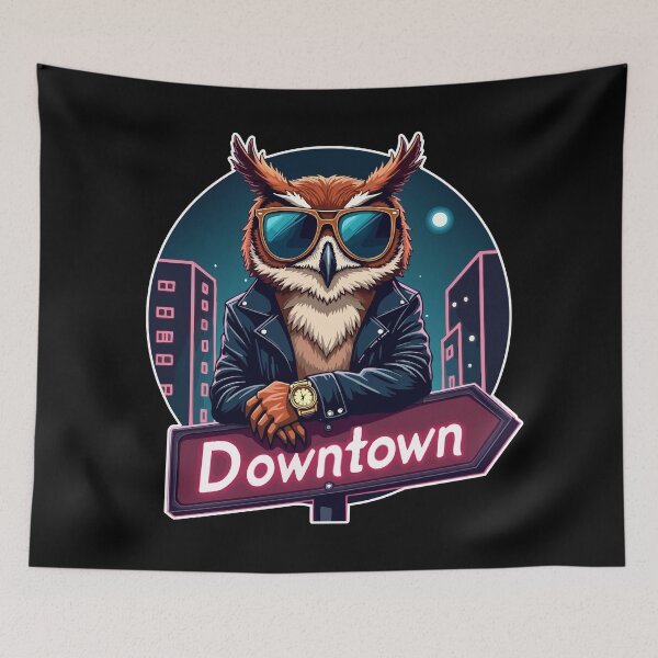 Item preview, Owl OG – Neon City Streetwear Vibes designed and sold by Hans-Design.
