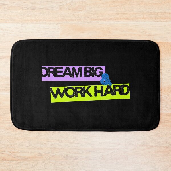 Item preview, Dream Big, Work Hard – Bold Colorful Motivational Quote Design designed and sold by Pixel--Threads.