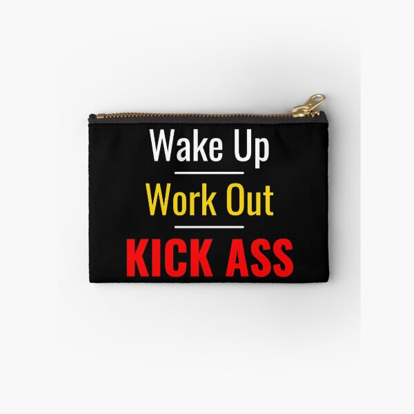 Item preview, Wake Up Work Out Kick Ass T-Shirt Motivational Gym Gift designed and sold by Just You Tee | Say It Loud, Wear It Proud.