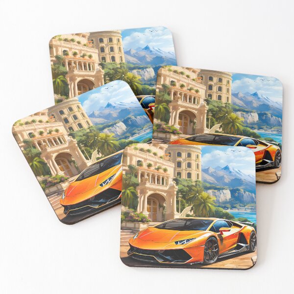 Item preview, Vibrant Orange Sports Car by Grand Italian Villa designed and sold by RevUpDesign.