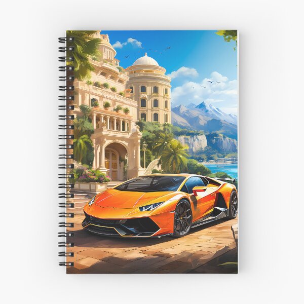 Item preview, Vibrant Orange Sports Car by Grand Italian Villa designed and sold by RevUpDesign.