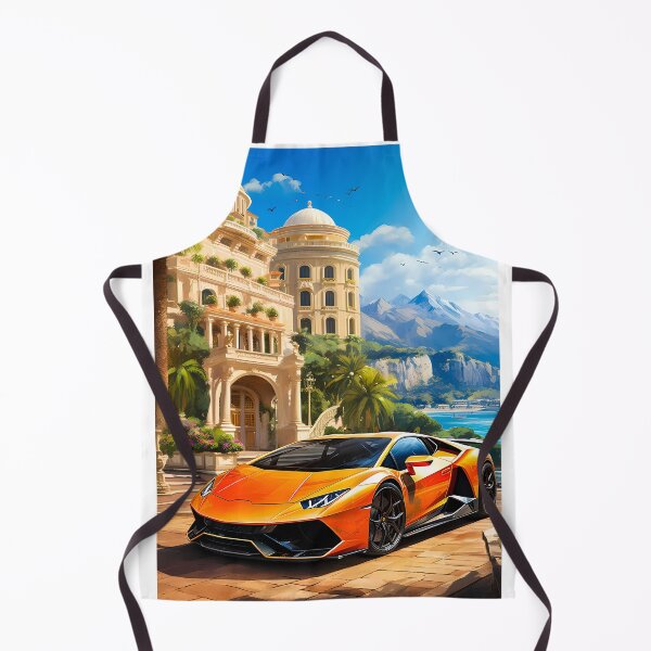 Item preview, Vibrant Orange Sports Car by Grand Italian Villa designed and sold by RevUpDesign.
