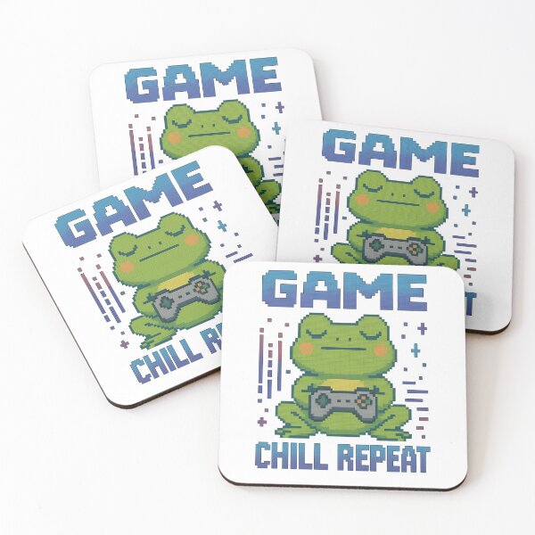Item preview, Pixel Alien Frog Gamer – Retro Space Arcade Vibes designed and sold by Print_Drip.