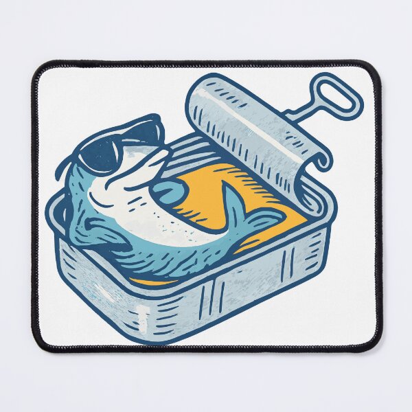 Item preview, Cool Sardine in a Can – Funny Coastal Sticker designed and sold by MonStock.