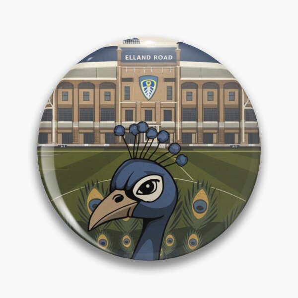 Item preview, Leeds United Peacock fan art designed and sold by Final Whistle Art.