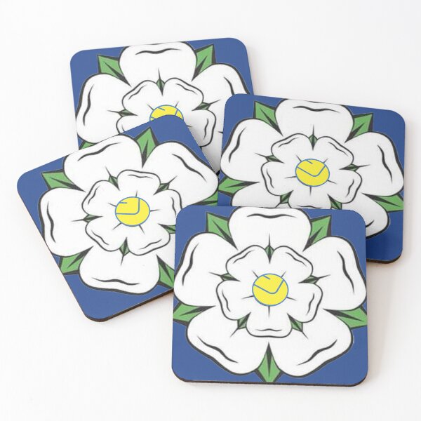 Item preview, Yorkshire Pride: Leeds United Smile badge and White Rose designed and sold by Final Whistle Art.