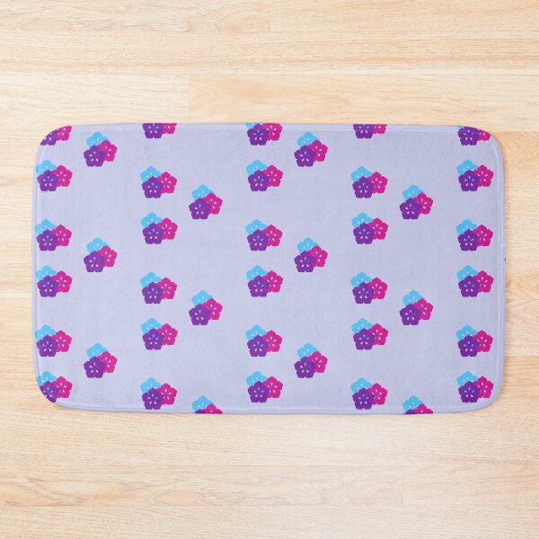 Item preview, Blue, purple and pink flowers pattern design designed and sold by Pip'sCorner.
