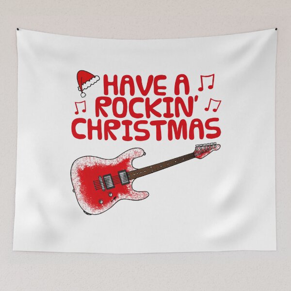 Item preview, Have A Rockin' Christmas, Electric Guitar Guitarist Music Teacher designed and sold by doodlerob.