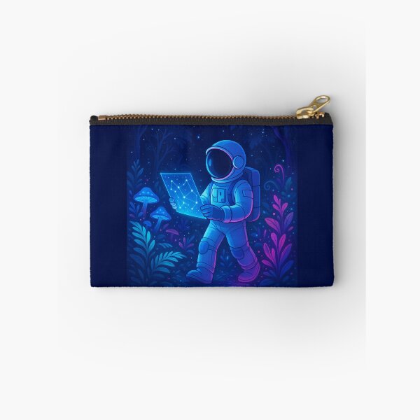 Item preview, Neon Nightwalk: Astronaut in the Cosmic Forest designed and sold by HEERMANArt.
