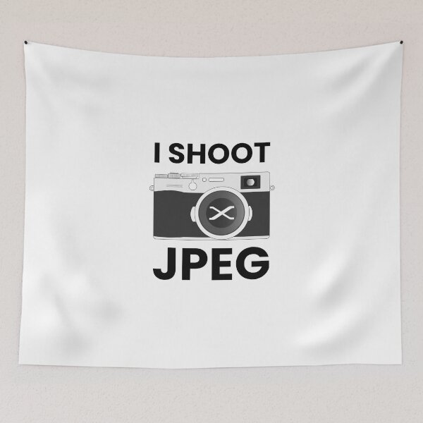 Item preview, I Shoot JPEG – Fuji Photographer Humor Design for Film Simulation Lovers designed and sold by MarcVan.