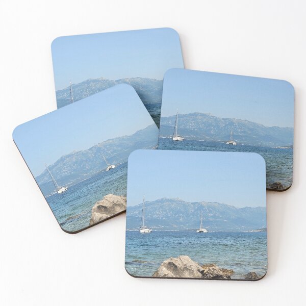 Item preview, small ships in a bay designed and sold by MarijaArt.