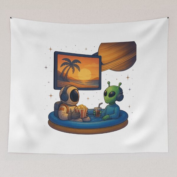 Item preview, Orbiting Cinema: Summer Vibes in Space designed and sold by HEERMANArt.