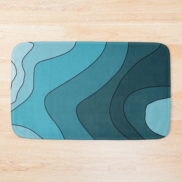 Item preview, Aesthetic vibrant blue wave pattern designed and sold by TAbstractDesign.