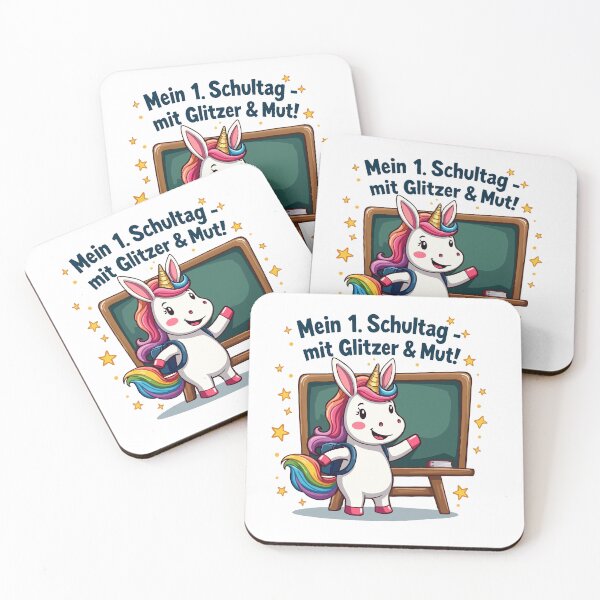 Item preview, School Unicorn – 1st grade with a glitter start designed and sold by Hans-Design.