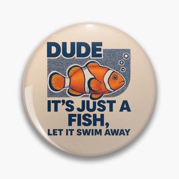 Item preview, Clownfish Dude - sea funny design  designed and sold by teevoxx.