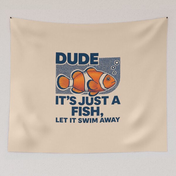 Item preview, Clownfish Dude - sea funny design  designed and sold by teevoxx.