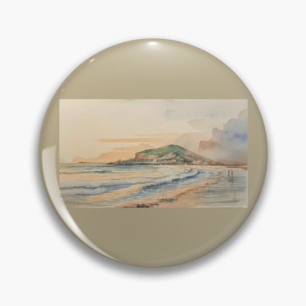Item preview, A walk to Burgh Island（watercolour + AI） designed and sold by artsmeow.