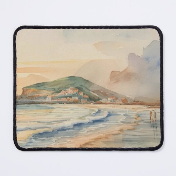Item preview, A walk to Burgh Island(watercolour + AI) designed and sold by artsmeow.