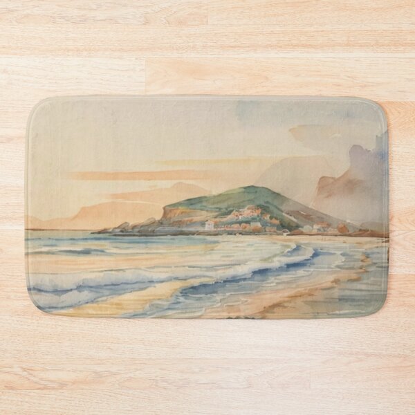 Item preview, A walk to Burgh Island（watercolour + AI） designed and sold by artsmeow.