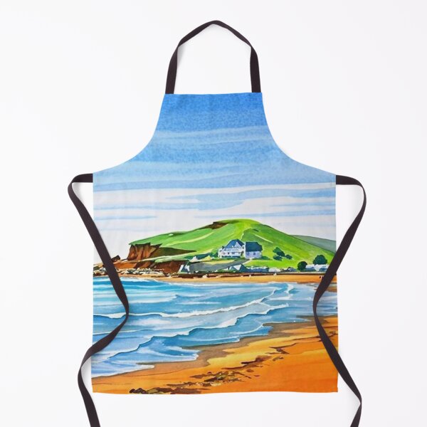 Item preview, A walk to Burgh Island（watercolour + AI） designed and sold by artsmeow.