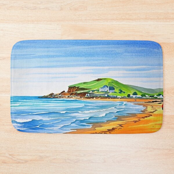 Item preview, A walk to Burgh Island（watercolour + AI） designed and sold by artsmeow.