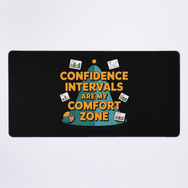 Item preview, Confidence intervals are my comfort zone, funny data and statistics designed and sold by NoetherSym.