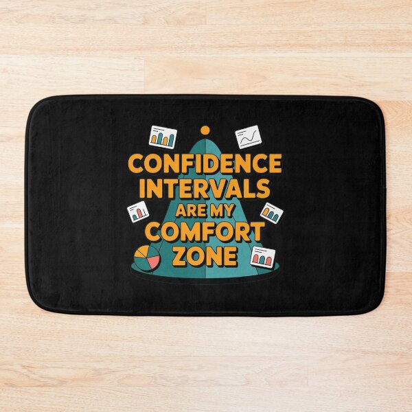 Item preview, Confidence intervals are my comfort zone, funny data and statistics designed and sold by NoetherSym.