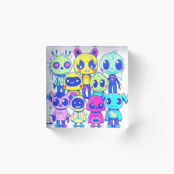 Cheeky Baby Crew Toddle Poddle Army Tale Teller Kids Acrylic Block