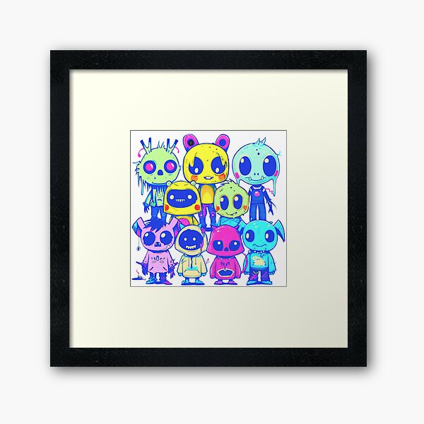 Cheeky Baby Crew Toddle Poddle Army Tale Teller Kids Framed Art Print