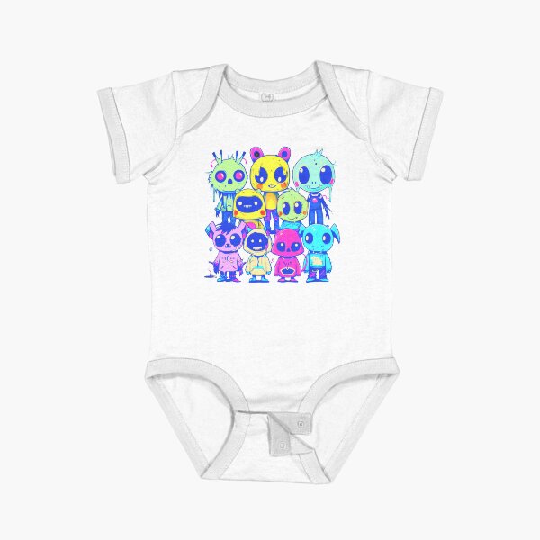 Cheeky Baby Crew Toddle Poddle Army Tale Teller Kids Short Sleeve Baby One-Piece