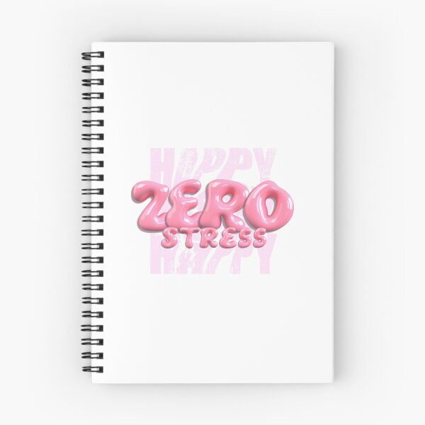 Item preview, Zero Stress – Happy Vibes | Aesthetic Pink Good Vibes T-Shirt designed and sold by Curly-Erre.