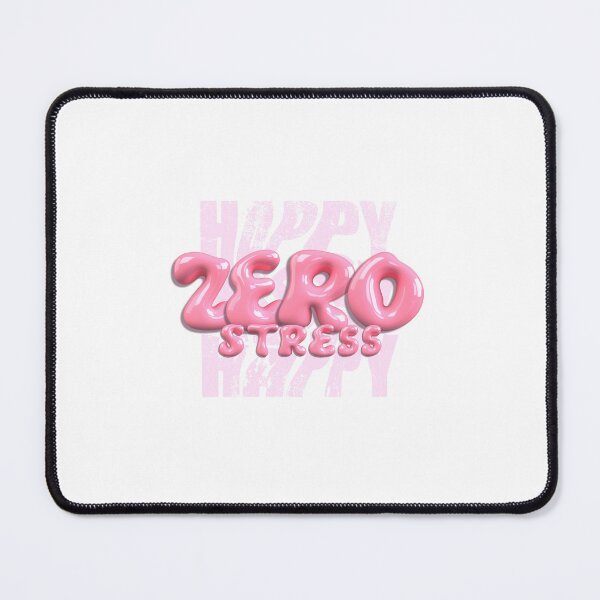 Item preview, Zero Stress – Happy Vibes | Aesthetic Pink Good Vibes T-Shirt designed and sold by Curly-Erre.