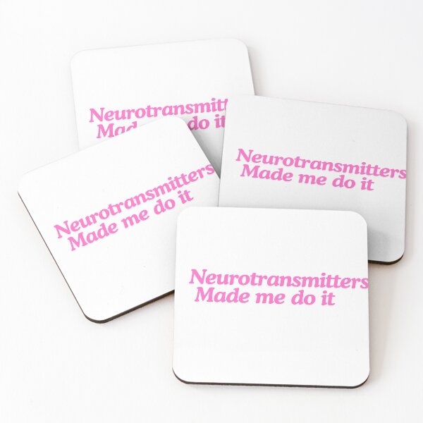 Item preview, Neurotransmitters made me do it funny design designed and sold by Sketchy Stickers.