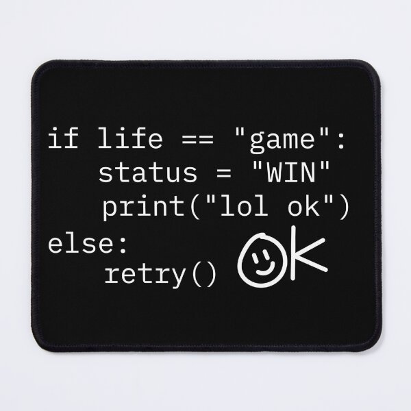 Artikelvorschau, Life Debugged. Lustiges Programmierer-Code-T-Shirt. life.exe.if life,print,retry. entworfen und verkauft von JAGA-ALIME.