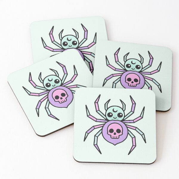 Item preview, Cute Halloween pastel goth aesthetic spider designed and sold by FatBirdie.