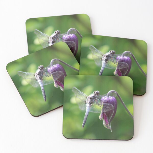 Item preview, Dragonfly on bluebill flower designed and sold by teh604.