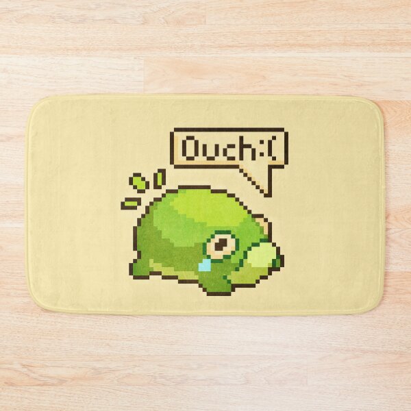 Item preview, Cute Frog Back Pain Pixel Art Ouch Funny Design designed and sold by PixelDrukiPL.