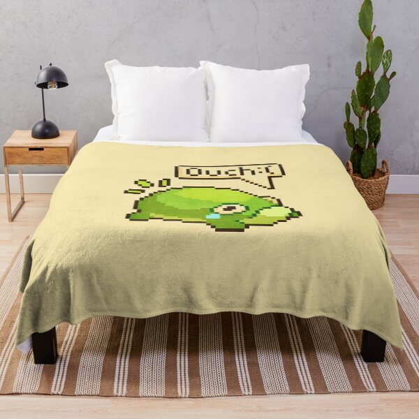 Item preview, Cute Frog Back Pain Pixel Art Ouch Funny Design designed and sold by PixelDrukiPL.