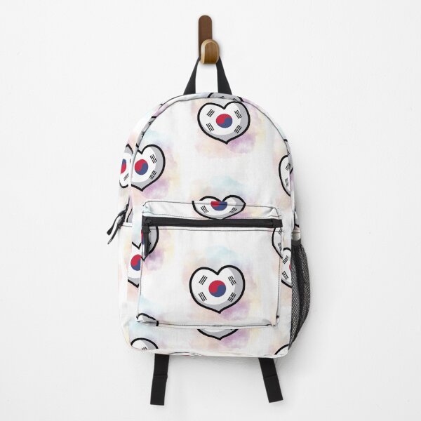 Item preview, Korean flag heart purple watercolor designed and sold by LiskoDesign.