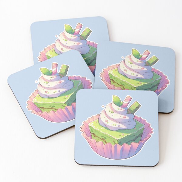 Item preview, Kawaii Matcha Dessert – Cute Japanese Anime Manga Style Sweets designed and sold by Sugar Wisdom .
