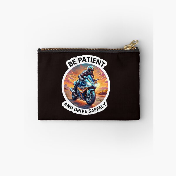 Item preview, Be Patient and Drive Safely – Sunset Motorcycle Rider Safety Design designed and sold by WHDProduction45.