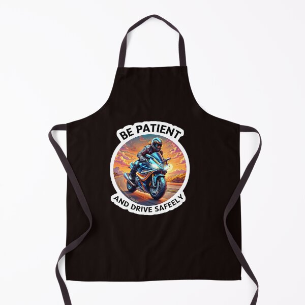 Item preview, Be Patient and Drive Safely – Sunset Motorcycle Rider Safety Design designed and sold by WHDProduction45.