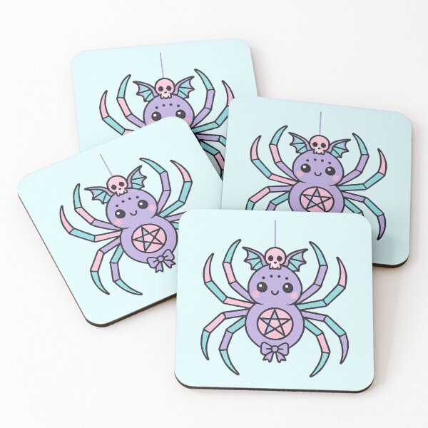 Item preview, Cute Halloween pastel goth aesthetic spider designed and sold by FatBirdie.