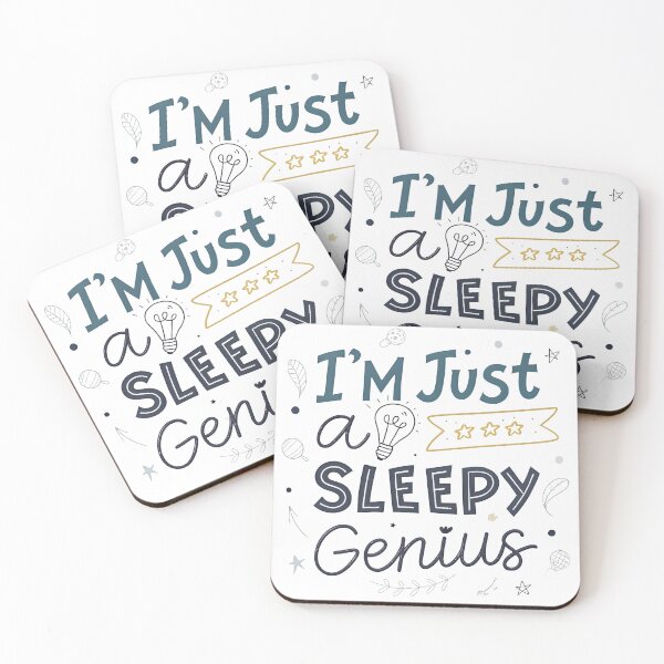 Item preview, Sleepy Genius with Doodle Accents designed and sold by Zatch-Bell.