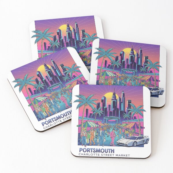 Item preview, Mercado callejero de Portsmouth Charlotte con neón de los años 80 designed and sold by Retro 80s Vibes.