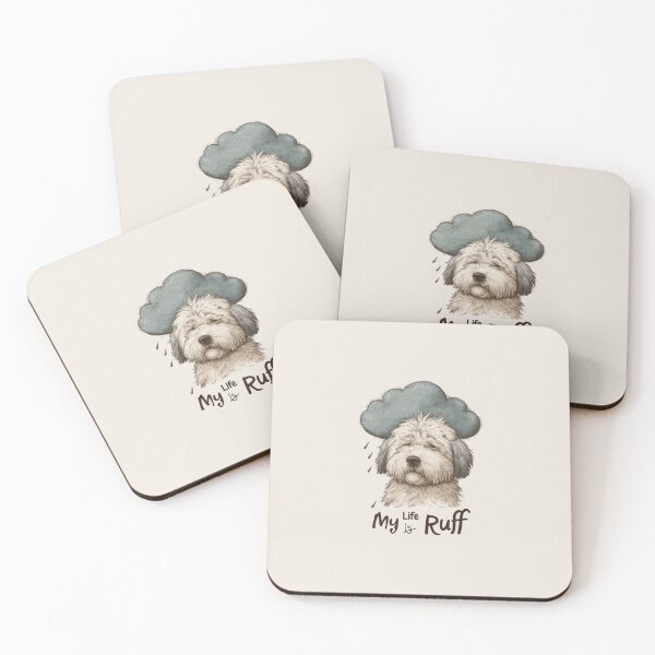 Item preview, My Life Is Ruff Dog Pun designed and sold by Blurbean.