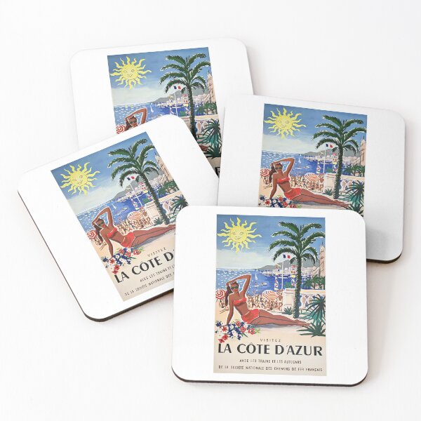 Item preview, 1955 France Visit La Cote D'Azur Travel  |   Vintage World Travel  designed and sold by TeeARTHY.