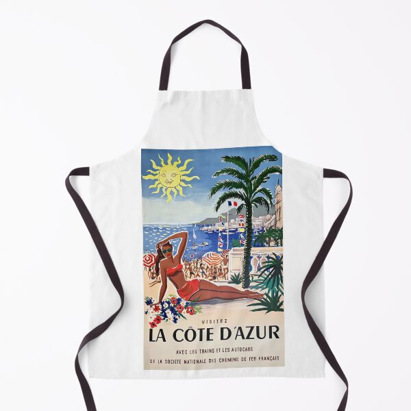 Item preview, 1955 France Visit La Cote D'Azur Travel  |   Vintage World Travel  designed and sold by TeeARTHY.