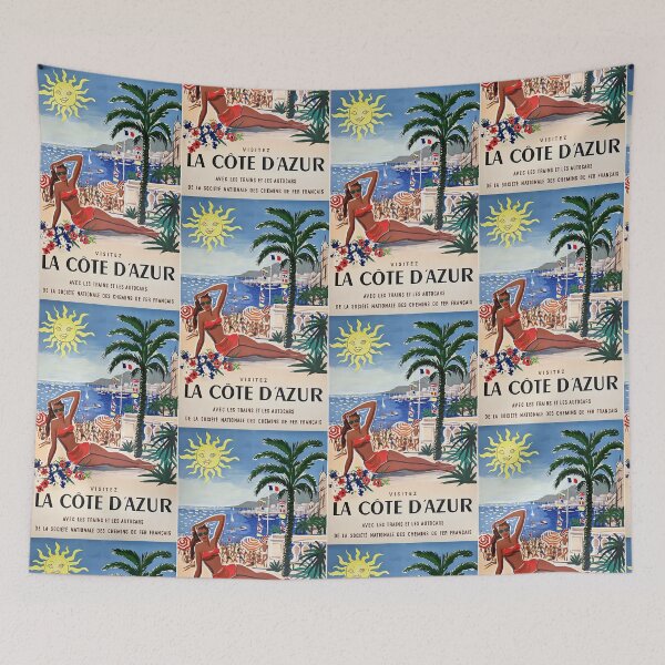 Item preview, 1955 France Visit La Cote D'Azur Travel  |   Vintage World Travel  designed and sold by TeeARTHY.